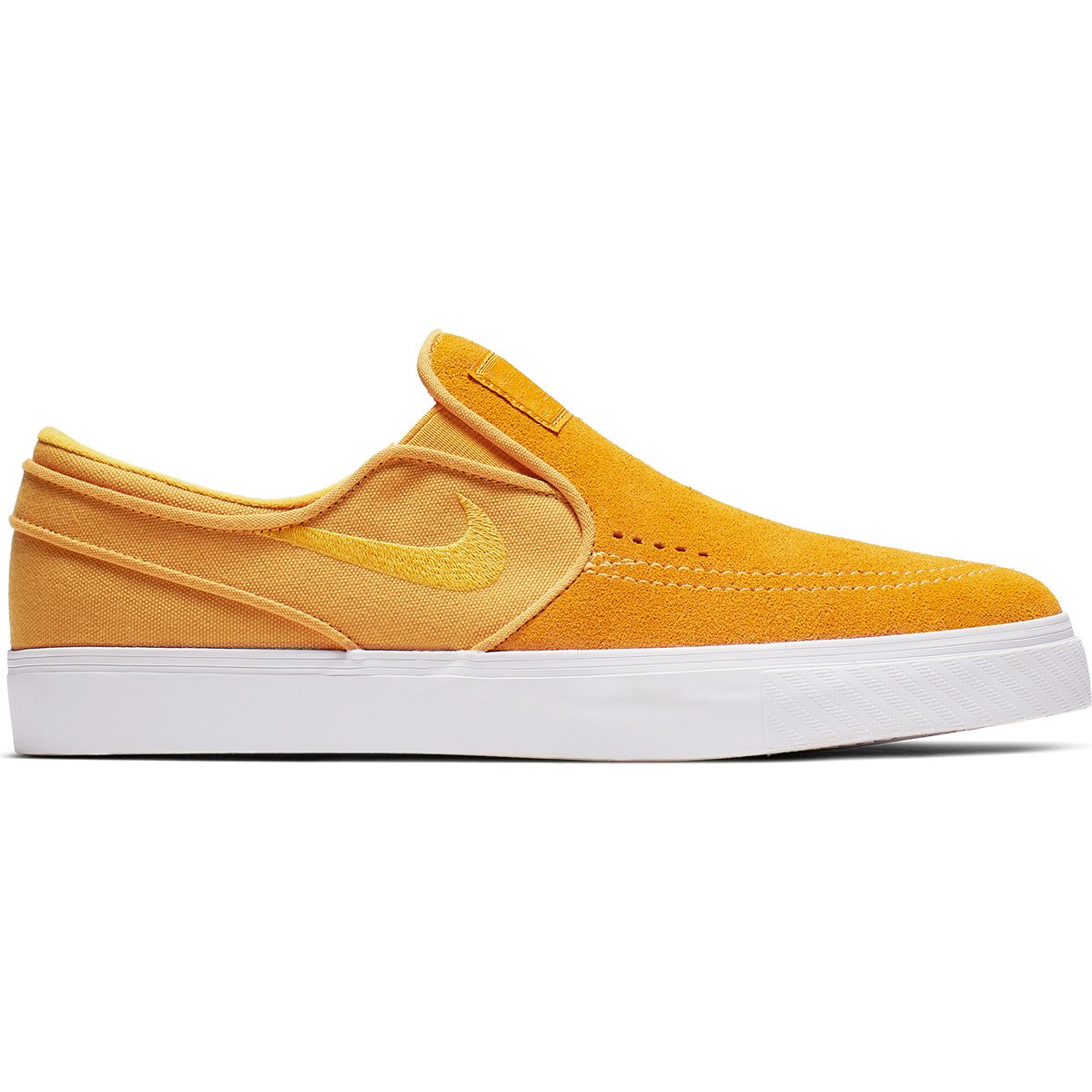 Nike Yellow Ochre Suede SB Janoski Zoom Slip On Shoes
