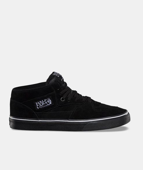 Vans  Black and White Suede Half Cab Shoes