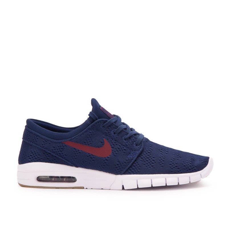 Nike Binary Blue Team Red Textile Janoski Max Skate Shoe