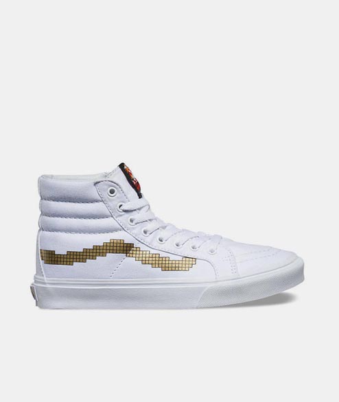 Vans  4.5 US / 36 EU Size Console and Gold Canvas Nintendo Sk8 Hi Slim Shoes