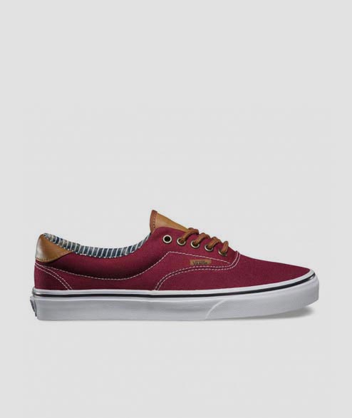 Vans  Port Royale Canvas and Leather Stripe Denim Era 59 CL Shoes