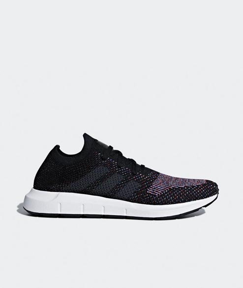 Adidas Core Black Primeknit Swift Run Shoes