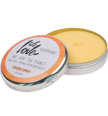 We Love The Planet 100% Natural Tinned Cream Deodorant Original Orange