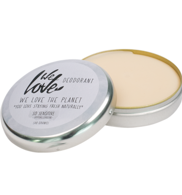 We Love The Planet 100% Natural Tinned Cream Deodorant So Sensitive