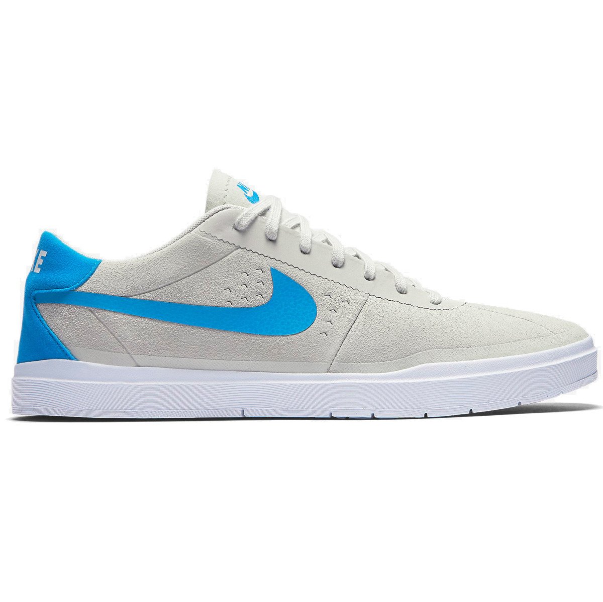 Nike White Photo Blue Sueded Bruin Hyperfeel Skate Shoe