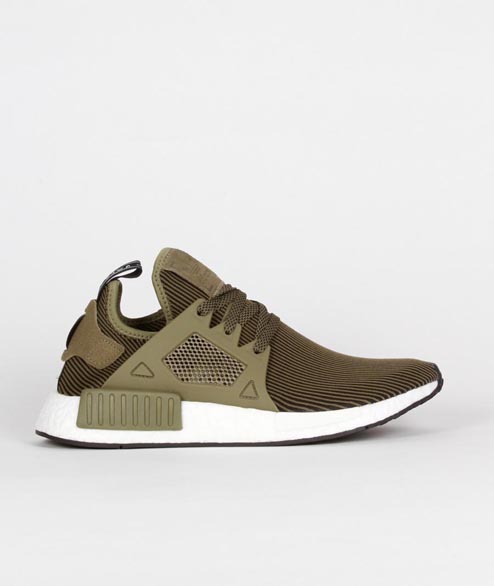 Adidas Olive Black Nylon Originals NMD XR1 PK Shoes