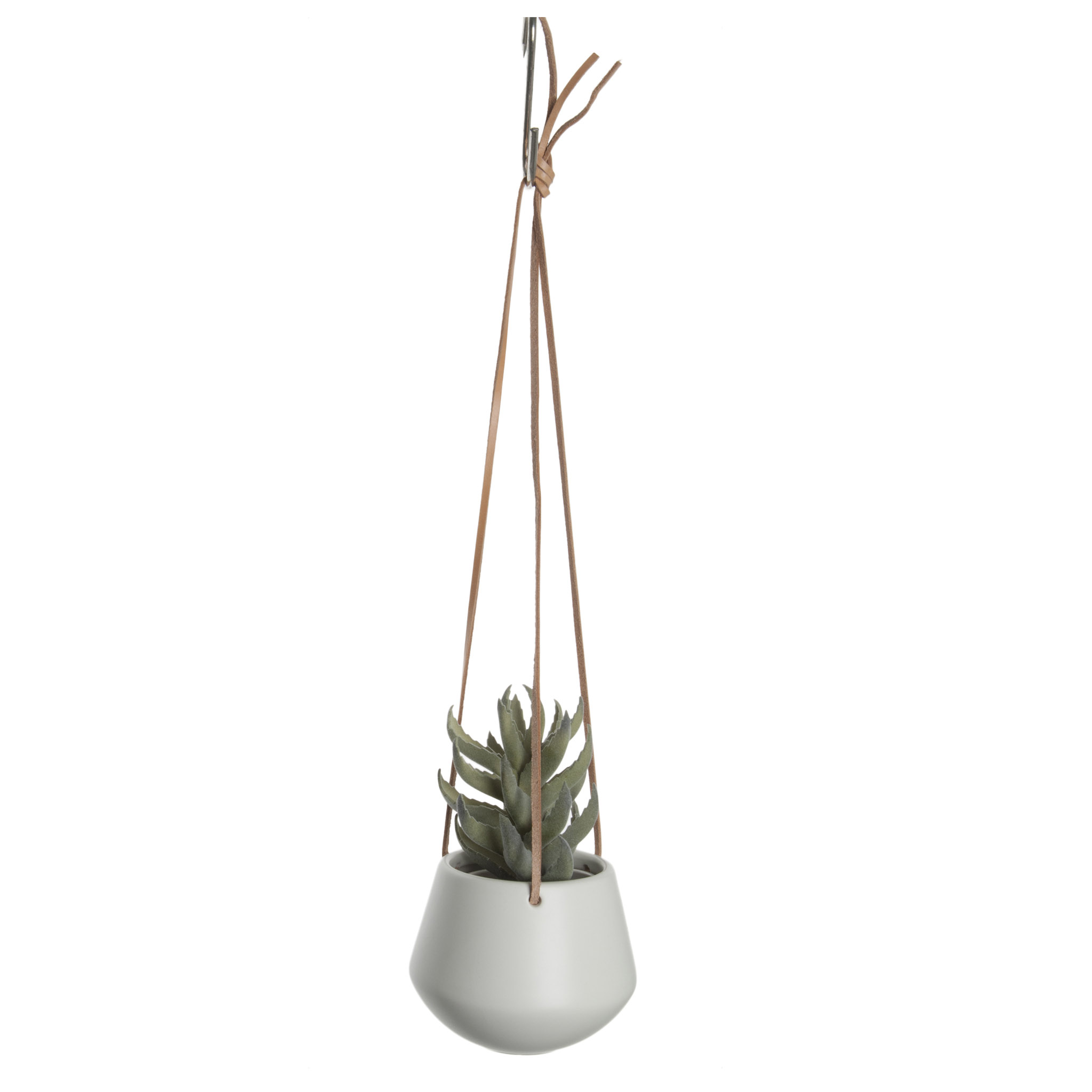 Present Time Hanging Planters White