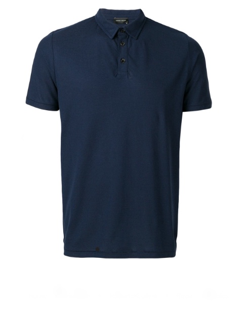 roberto-collina-blue-short-sleeve-polo-shirt