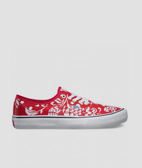 Vans  66 Duk Red White Authentic Pro 50TH Shoes