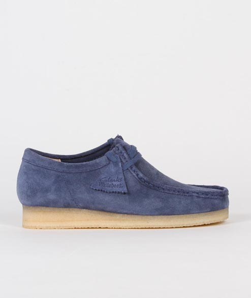 Clarks Originals Night Blue Suede Wallabee Shoes