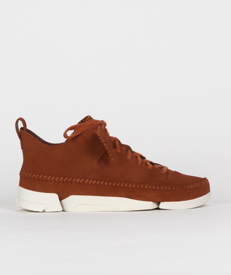 Clarks Originals Dark Tan Suede Trigenic Flex Shoes