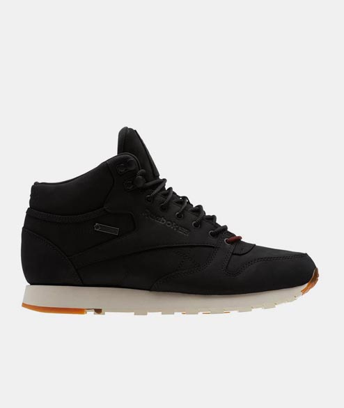 Reebok  Black Leather Classic Mid Gtx Thi Shoes