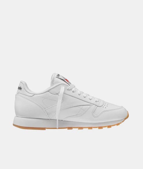 Reebok  White Gum Leather Classic Shoes