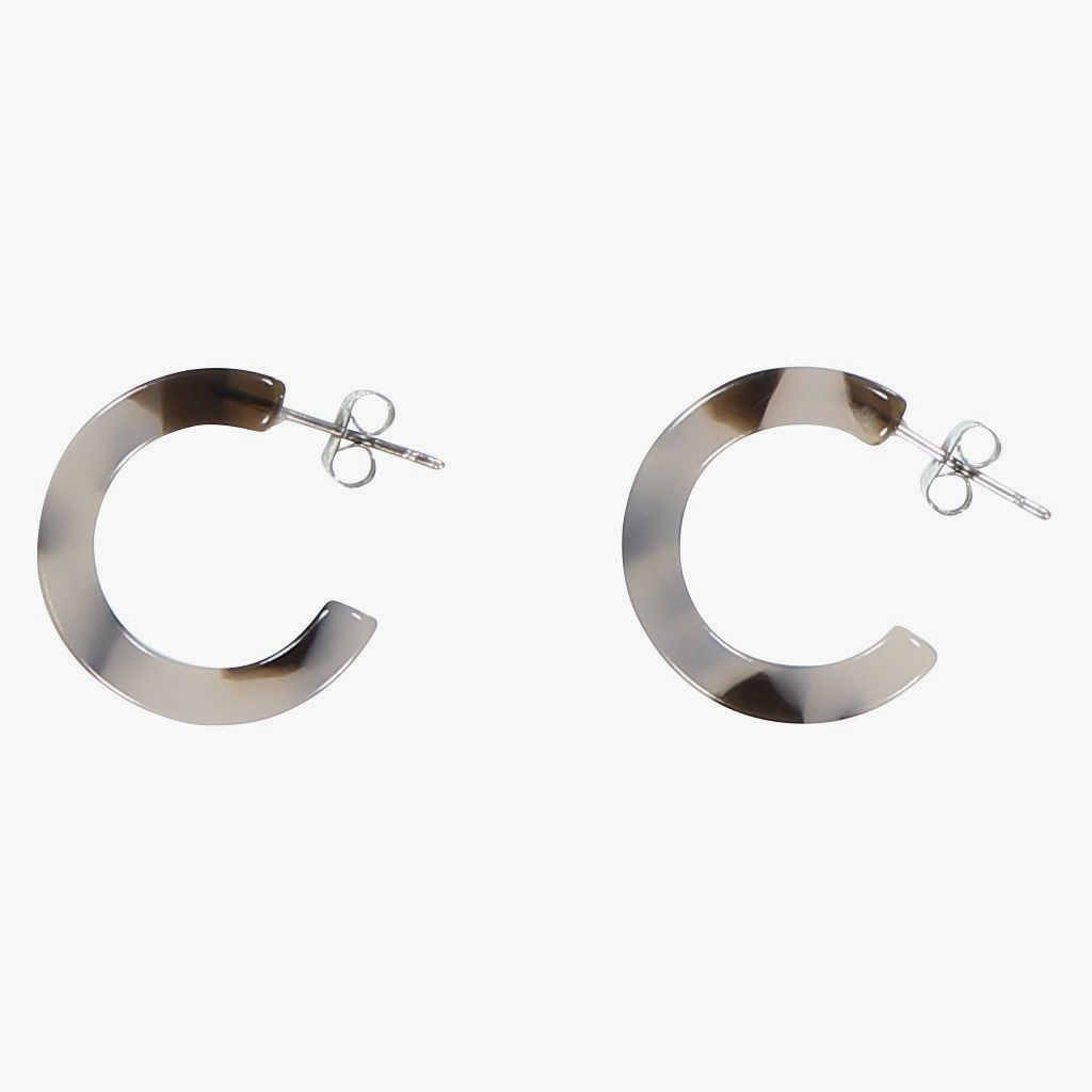 Aym ANAIS Milano Beige Mini Hoop Earrings