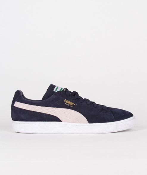 Puma Peacoat White Suede Classic Shoes