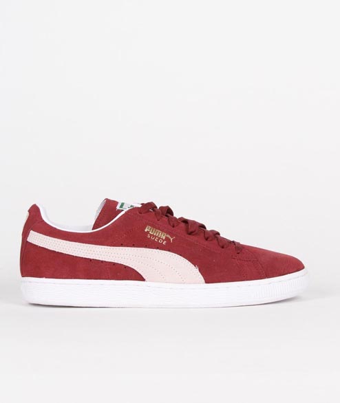 Puma Cabernet White Suede Classic Shoes