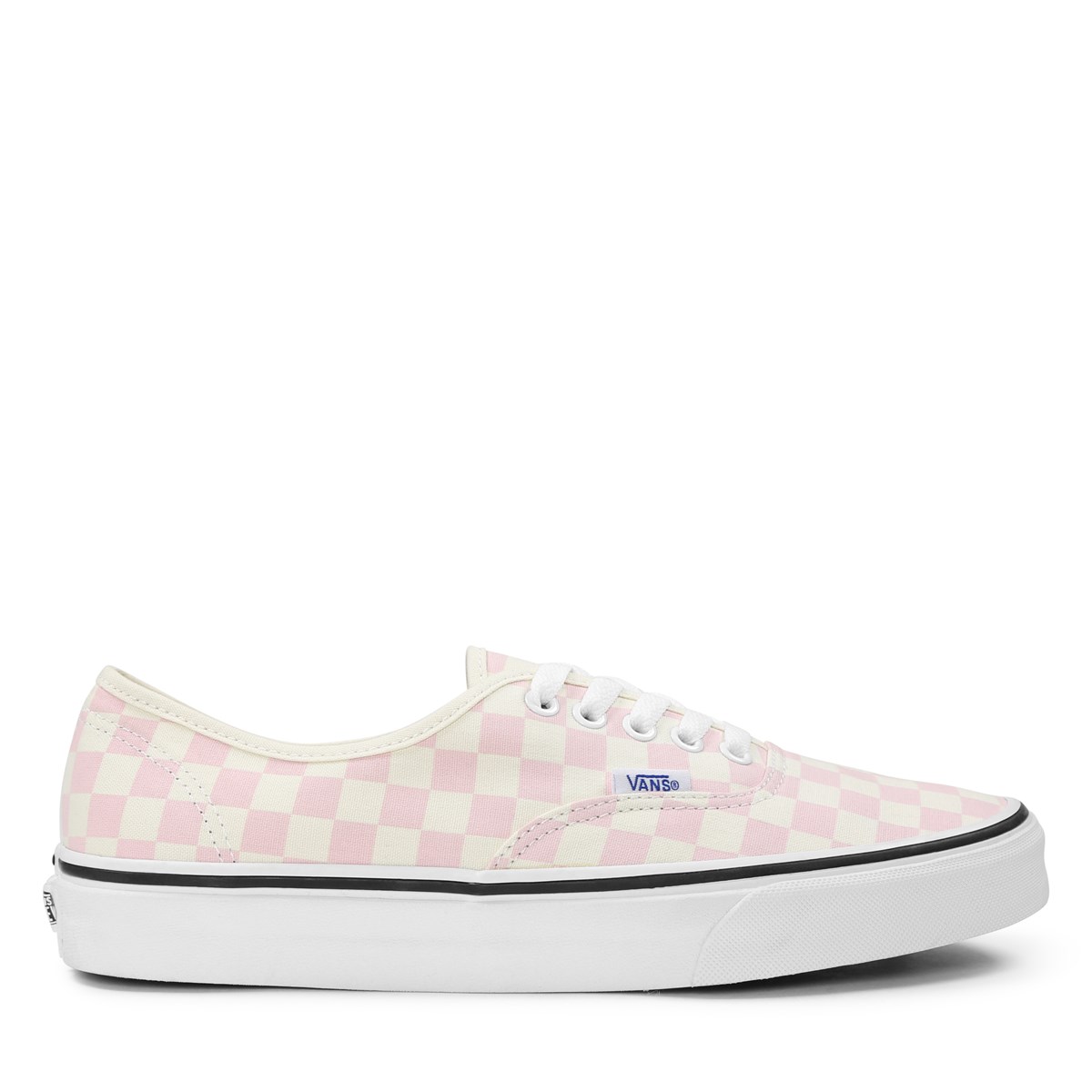 vans authentic checkerboard pink