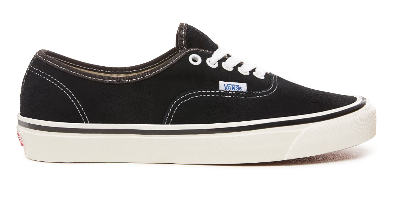 Vans  Black White Textile Authentic Skate Shoe