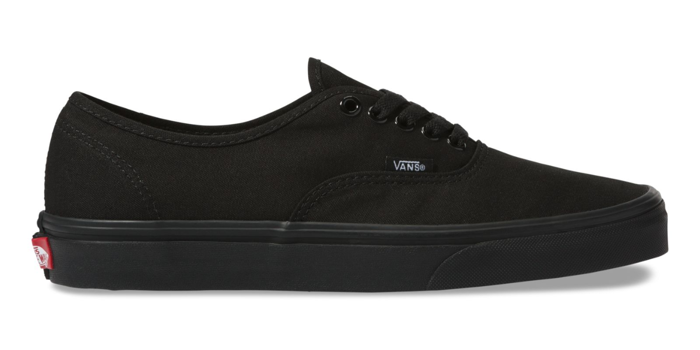 Vans  Black Canvas Authentic Skate Shoe