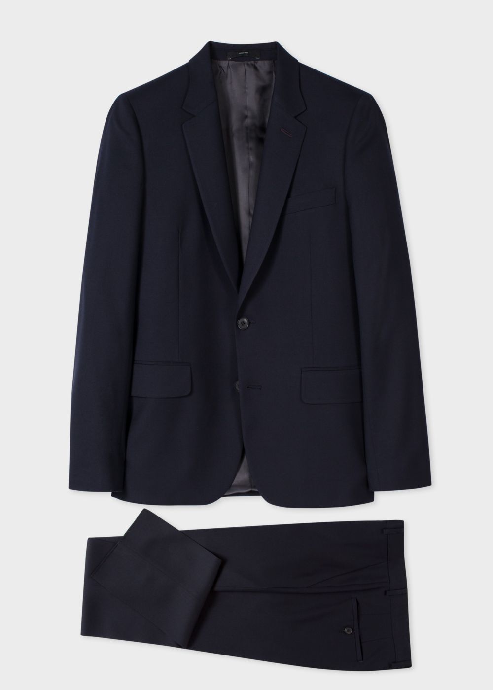 Paul Smith Men's Tailored-Fit Navy Wool 'A Suit To Travel In'