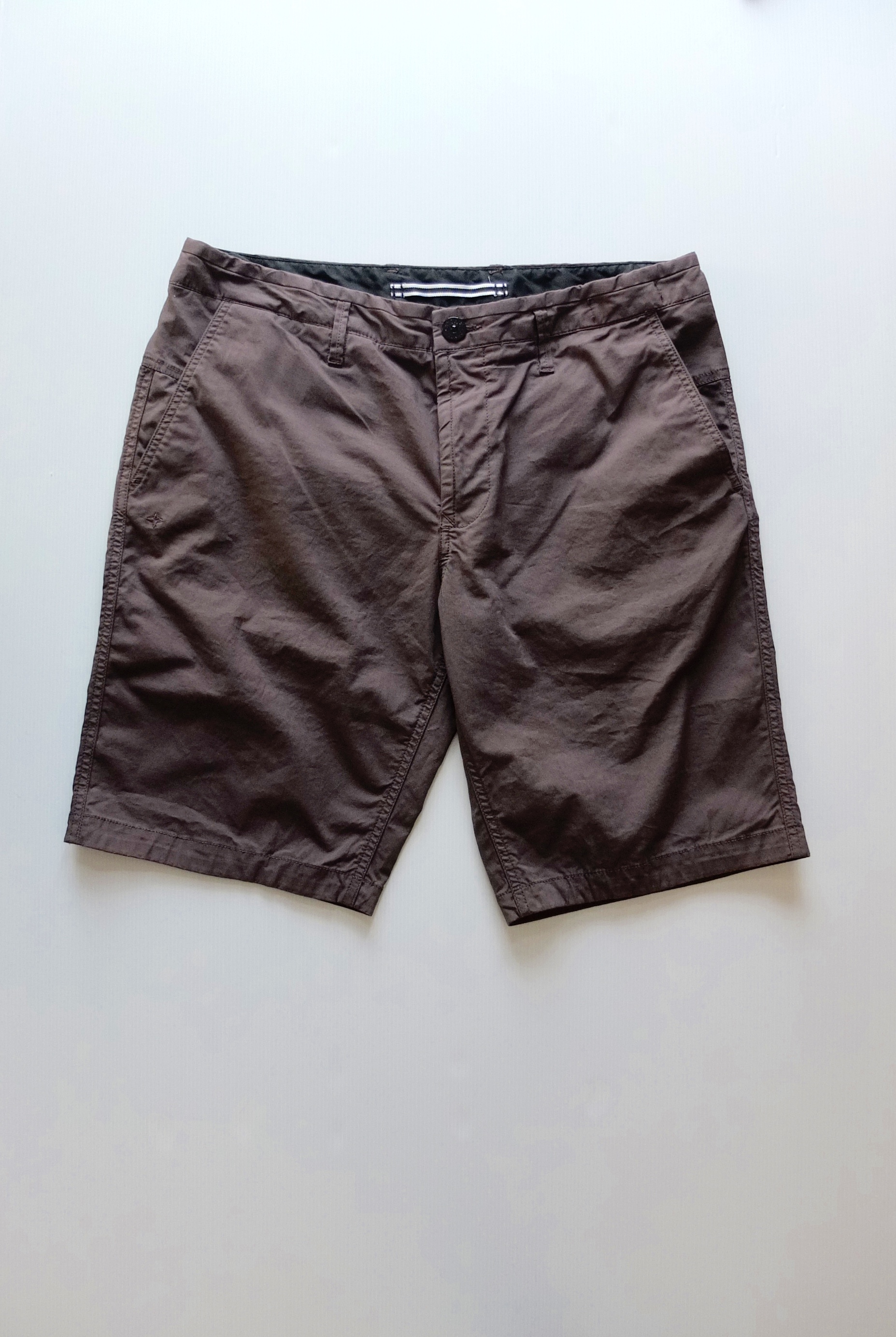 Stone Island Men´s Pewter Cotton Shorts