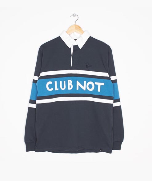 By Parra Navy Cotton Club Not Rugby Polo