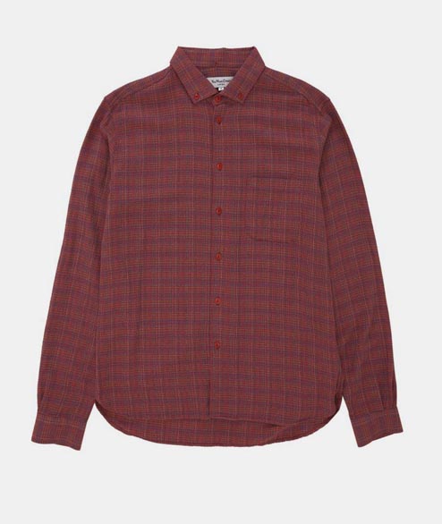 YMC Multi Red Viscose Dean Shirt