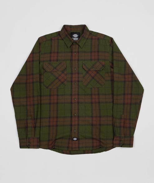 Dickies Green Cotton Brownsburg Shirt