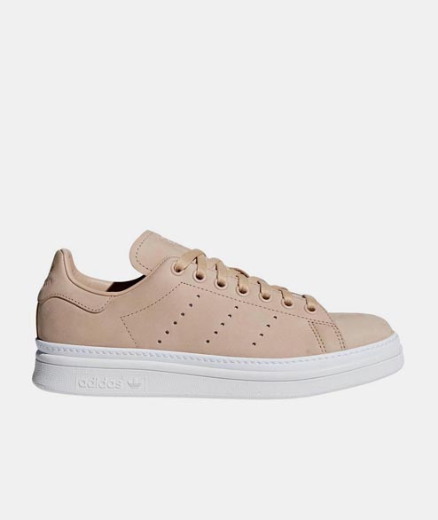 Adidas Size 5.5 Pale Nude Leather Originals W Stan Smith New Bold Shoes