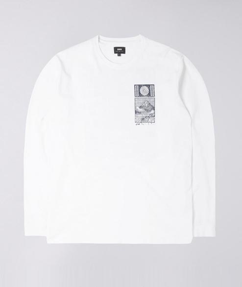 Edwin White Cotton From Japan With Love Ls T Shirt