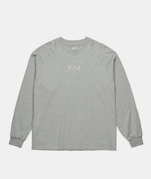 POLAR SKATE Heather Gray Cotton Default Longsleeve T Shirt