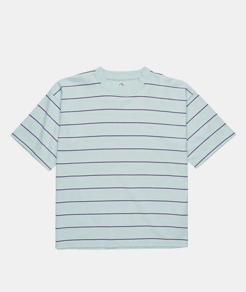 POLAR SKATE Ice Blue Checkered Surf T Shirt