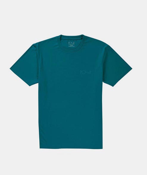 POLAR SKATE Teal Stroke Logo T Shirt