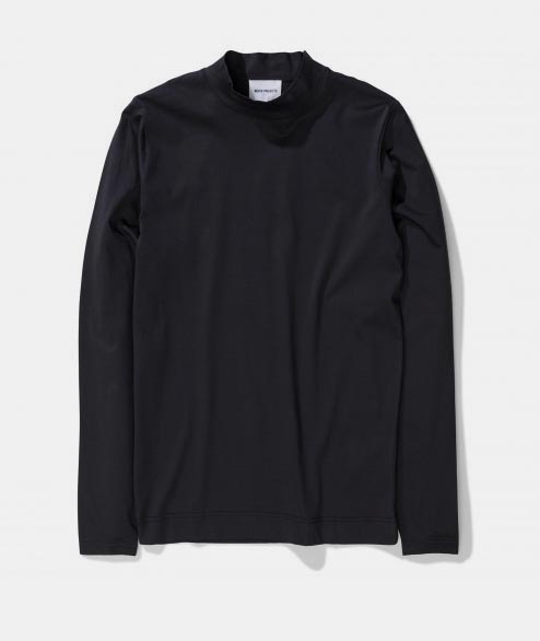 Norse Projects Black Cotton Harald Mercerized T Shirt