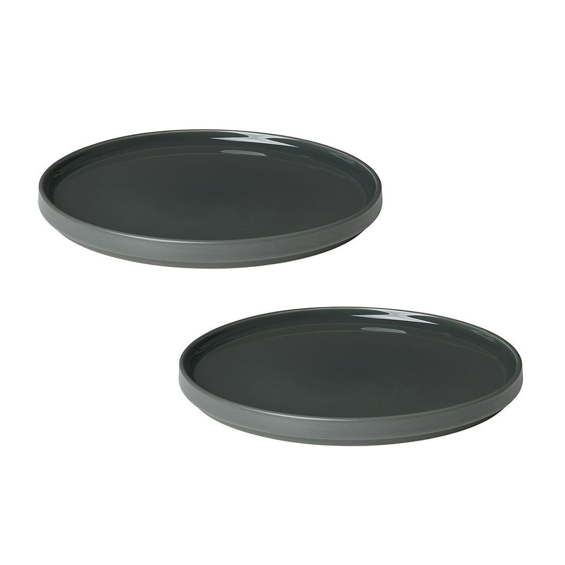 Blomus Set of 2 Dessert Plates PILAR agave green