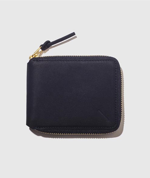 Saturdays NYC Black Scott Full Zip Wallet