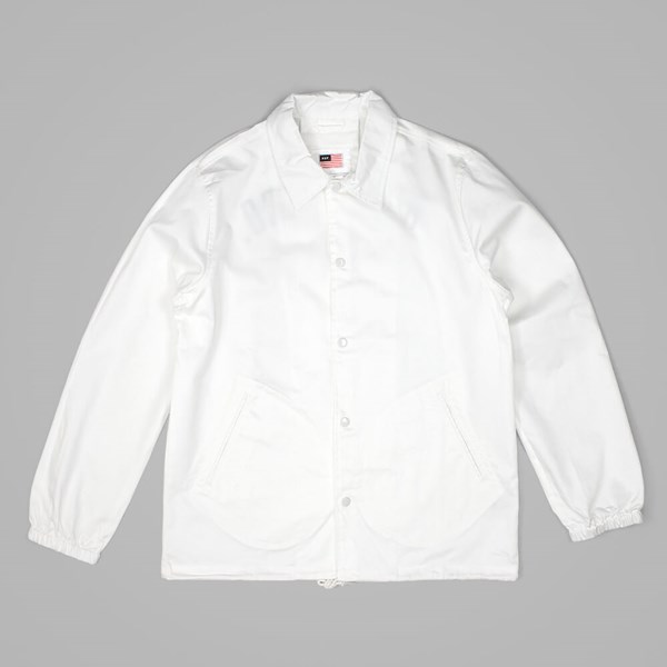 HUF White Cotton Mfg Station Jacket