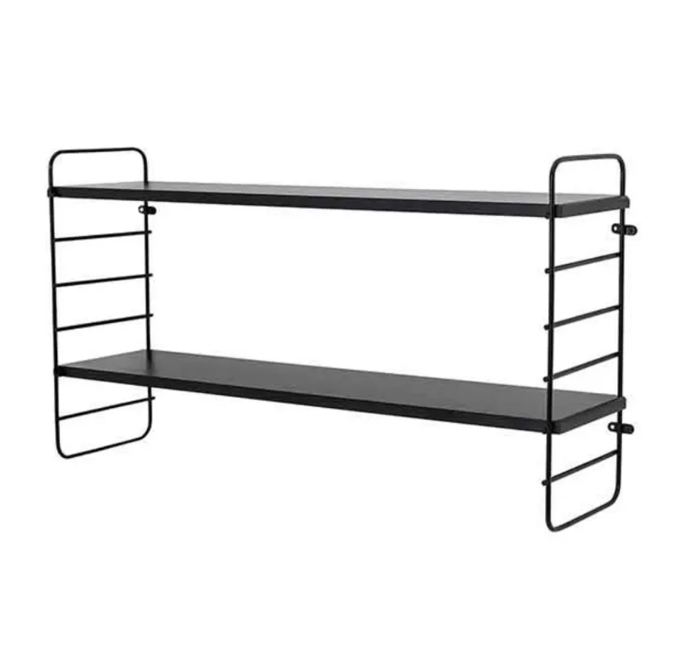 Bloomingville Double black shelf