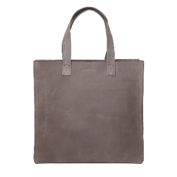 Berdine Large Brown Minimal Tote Bag