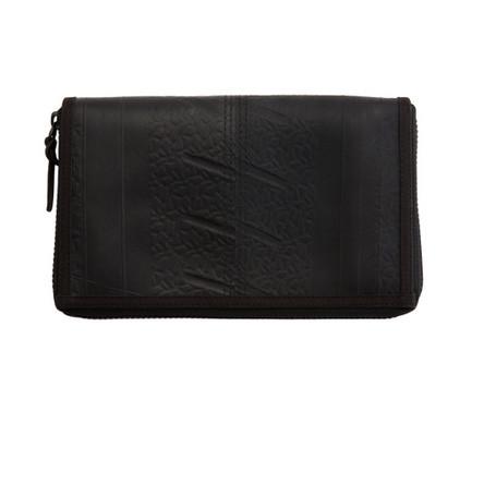 PAGURO Black Recycled Rubber Travel Wallet