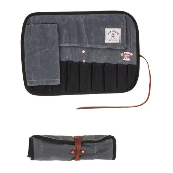 Iron & Resin Canvas Tool Roll Charcoal