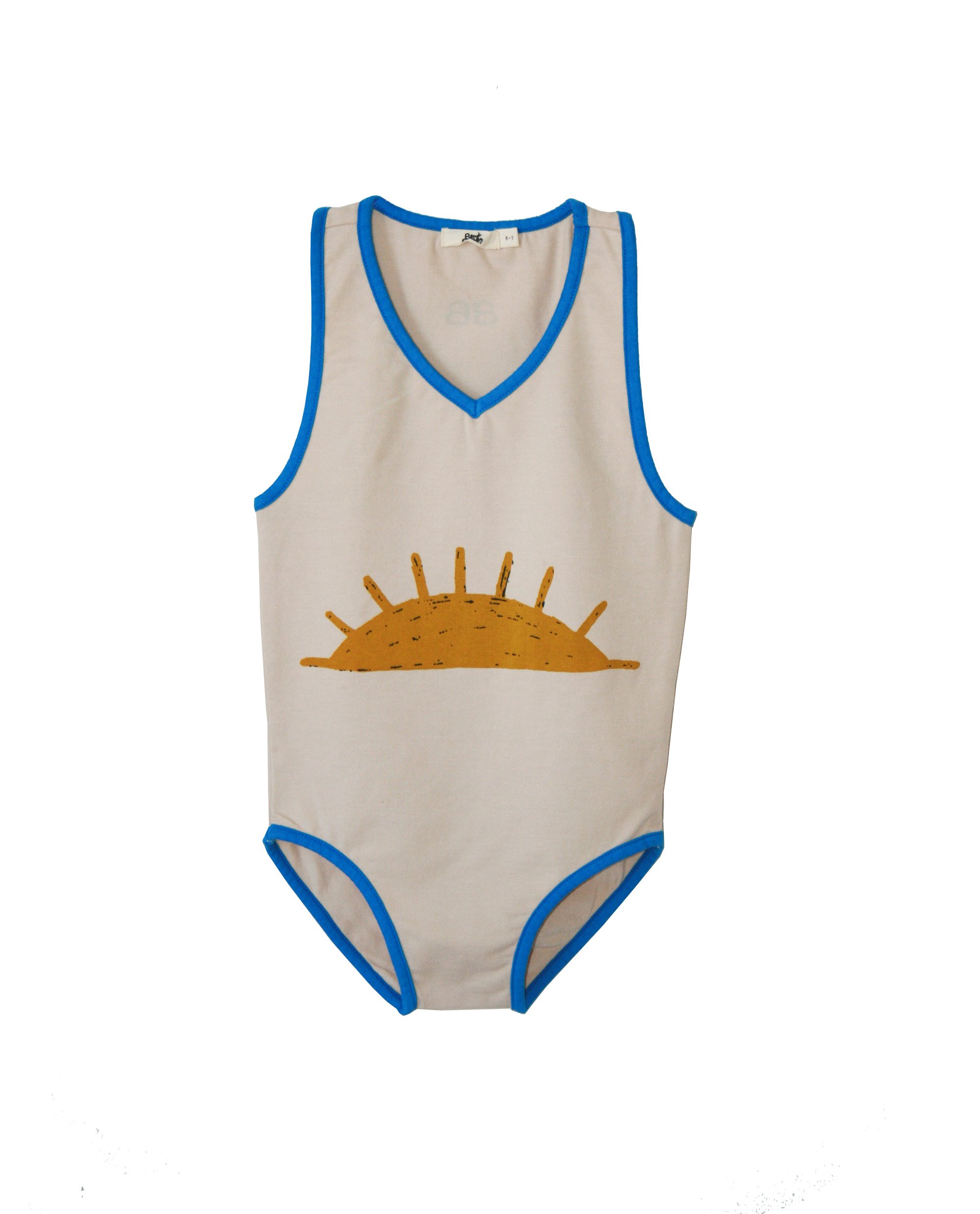 Bandy Button Cotton Body Swimsuit