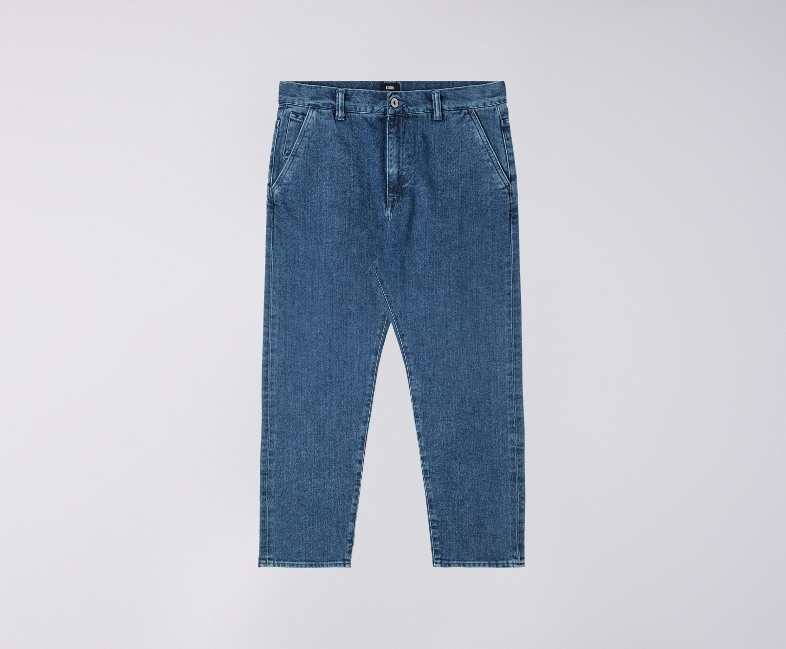 Edwin Blue Mid Stone Cotton Universe Pant