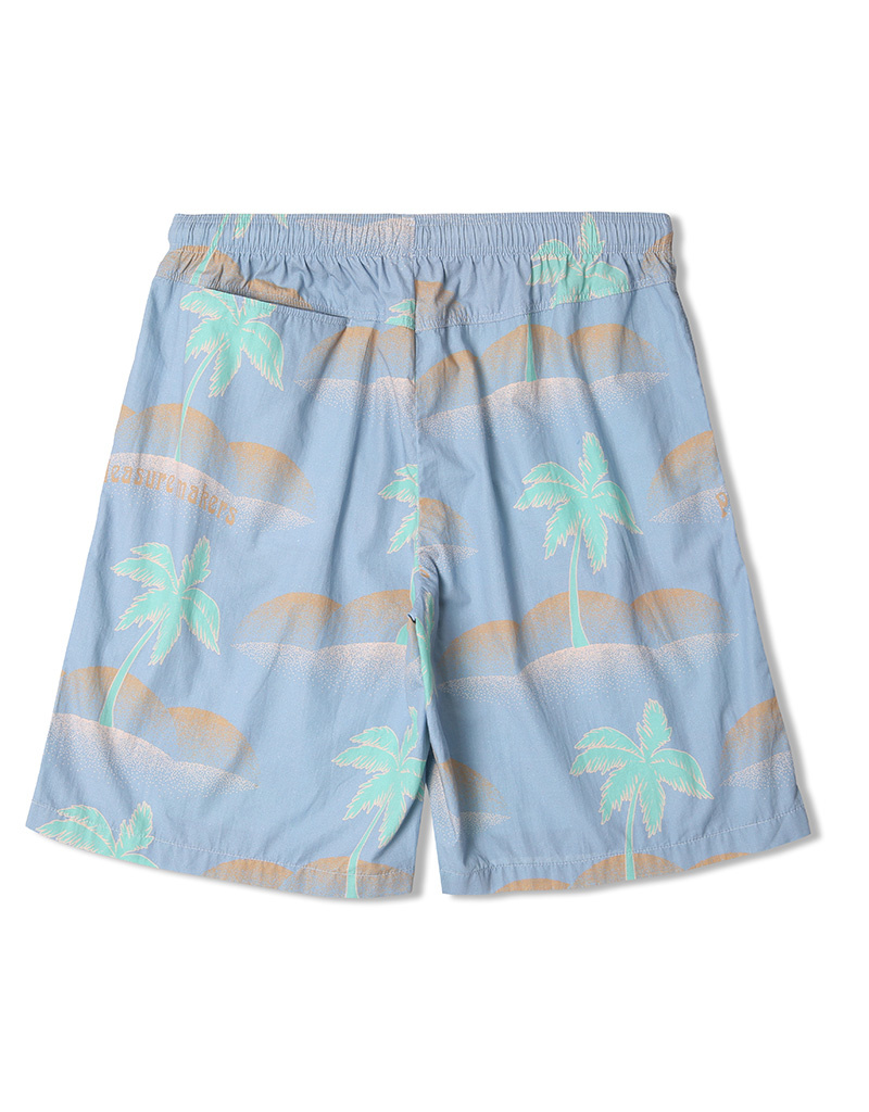 Edwin Ice Blue Cotton Psyche Palm Chiba Short