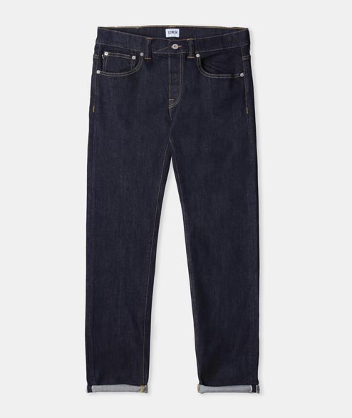 Edwin Rinsed Cotton Listed Selvage Ed 80 Slim Tapered Jeans