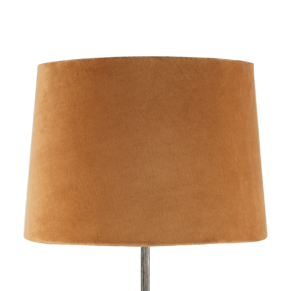 Luma Orange Velvet Lampshade - Large 