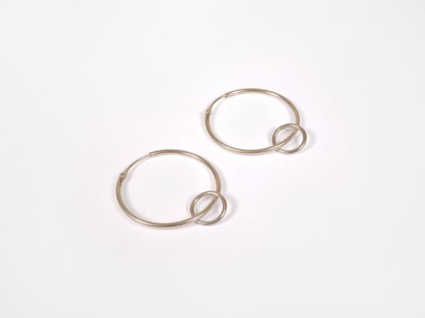 Folkdays Everyday Hoops With Ring Silver