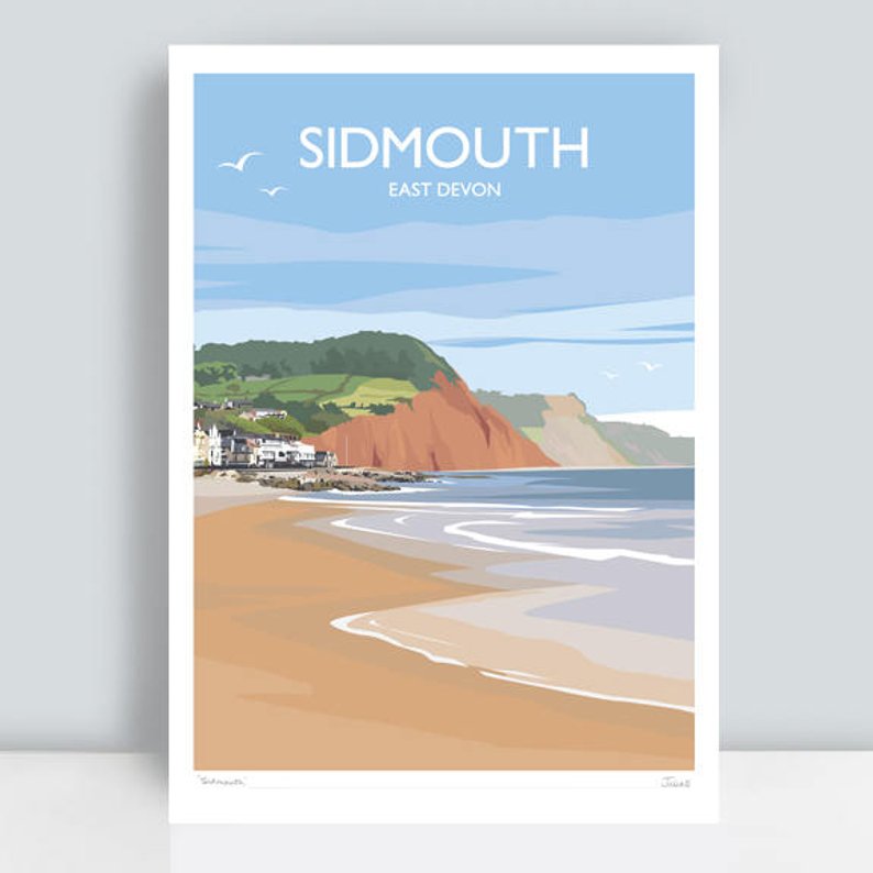 Julia S Illustrations Sidmouth Print