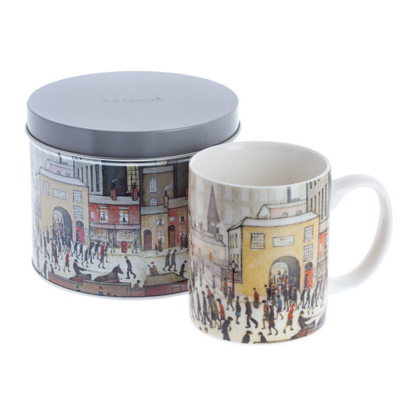 John Beswick Lowry - Coming From The Mill China Mug & Tin Set