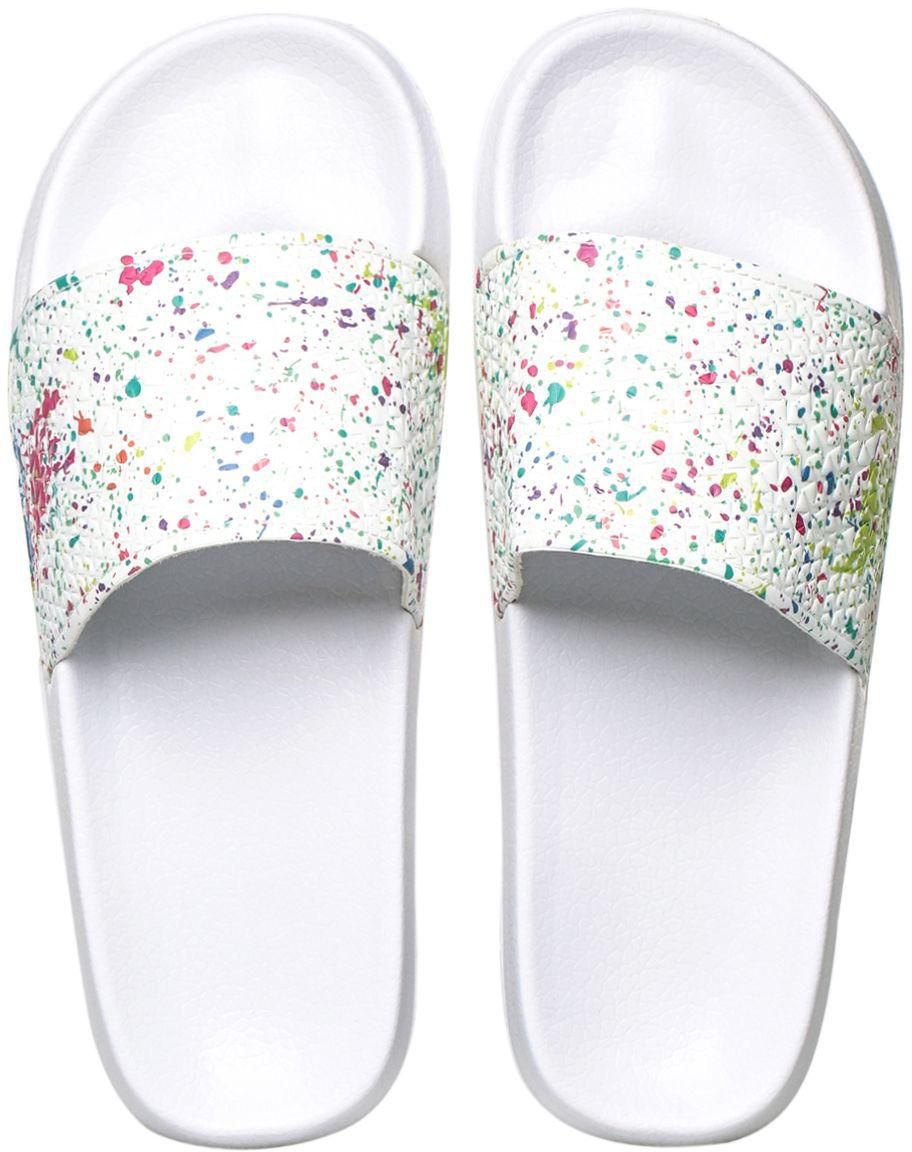 Slydes Rainbow Polyurethane Splattered Sandal